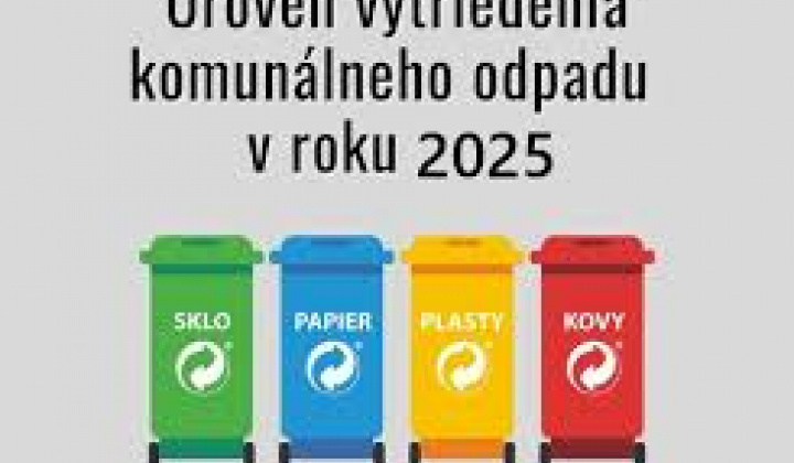 Fotka - Úroveň vytriedenia  komunálneho odpadu 2025