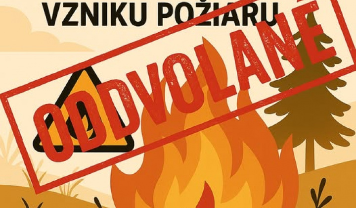 Fotka - Odvolanie času zvýšeného nebezpečenstva vzniku požiaru pre celé územie okresov: Humenné, Snina a Medzilaborce.