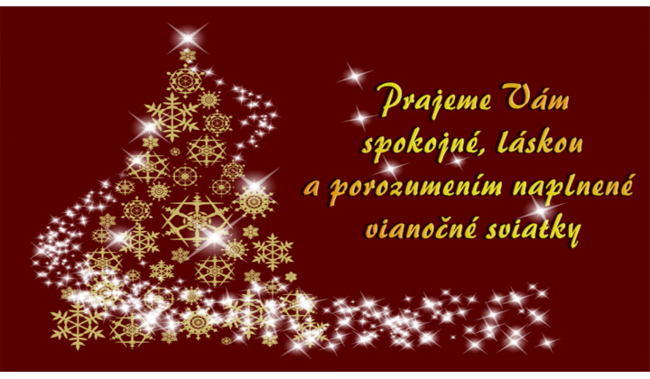 Vianoce plné pohody, zdravia, šťastia a lásky želáme Vám. 